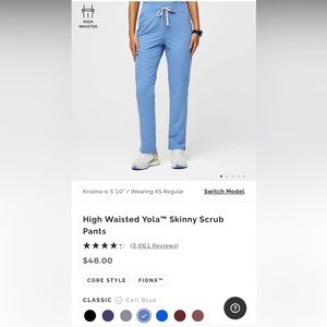High Waisted Yola™ Skinny Scrub Pants